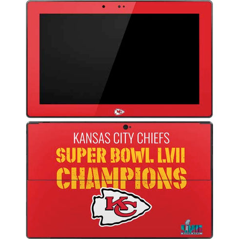 NFL Kansas City Chiefs Super Bowl LVII Champions Surface Pro Tablet Skin