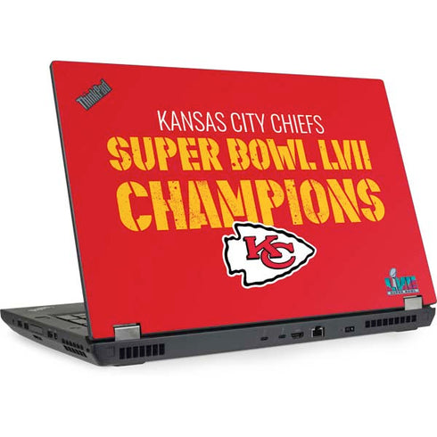 NFL Kansas City Chiefs Super Bowl LVII Champions Lenovo ThinkPad Skin