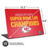 NFL Kansas City Chiefs Super Bowl LVII Champions Universal Laptop 15in (12.2 x 8.8in) Skin