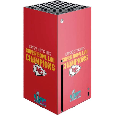 NFL Kansas City Chiefs Super Bowl LVII Champions Xbox Series X Console Skin