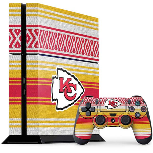 NFL Kansas City Chiefs Trailblazer PS4 Console and Controller Bundle Skin