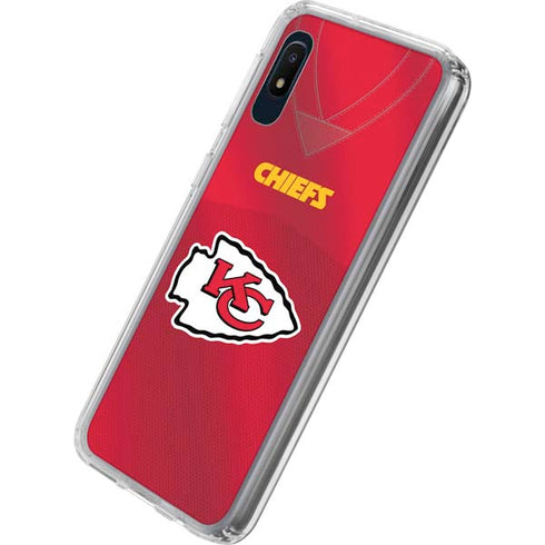 NFL Kansas City Chiefs Team Jersey Galaxy A10e Clear Case
