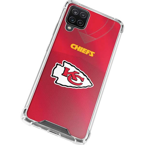 NFL Kansas City Chiefs Team Jersey Galaxy A12 Clear Case