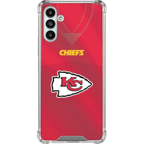 NFL Kansas City Chiefs Team Jersey Galaxy A13 5G Clear Case