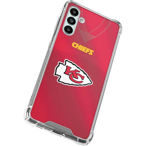 NFL Kansas City Chiefs Team Jersey Galaxy A13 5G Clear Case
