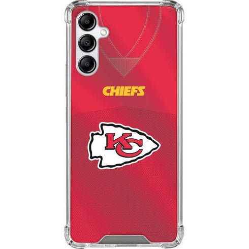 NFL Kansas City Chiefs Team Jersey Galaxy A14 5G Clear Case