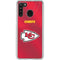 NFL Kansas City Chiefs Team Jersey Galaxy A21 Clear Case