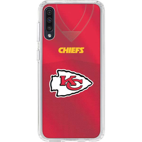 NFL Kansas City Chiefs Team Jersey Galaxy A50 Clear Case
