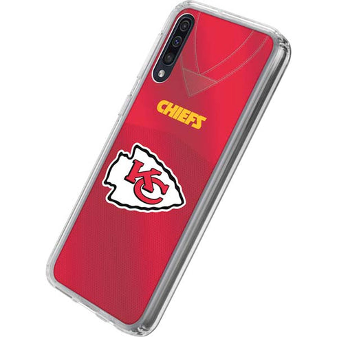 NFL Kansas City Chiefs Team Jersey Galaxy A50 Clear Case