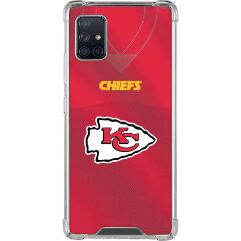 NFL Kansas City Chiefs Team Jersey Galaxy A51 5G Clear Case