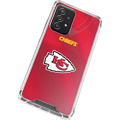 NFL Kansas City Chiefs Team Jersey Galaxy A52 5G Clear Case