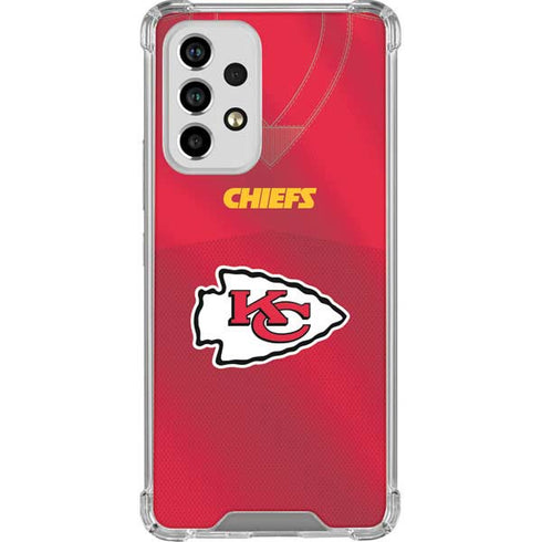NFL Kansas City Chiefs Team Jersey Galaxy A53 5G Clear Case