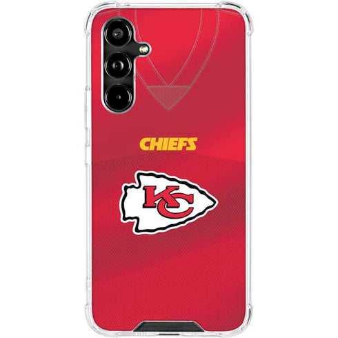 NFL Kansas City Chiefs Team Jersey Galaxy A54 5G Clear Case