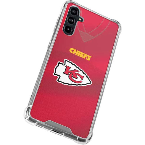 NFL Kansas City Chiefs Team Jersey Galaxy A54 5G Clear Case