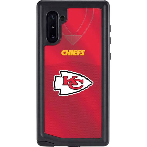 NFL Kansas City Chiefs Team Jersey Galaxy Note 10 Waterproof Case