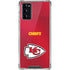 NFL Kansas City Chiefs Team Jersey Galaxy Note20 5G Clear Case