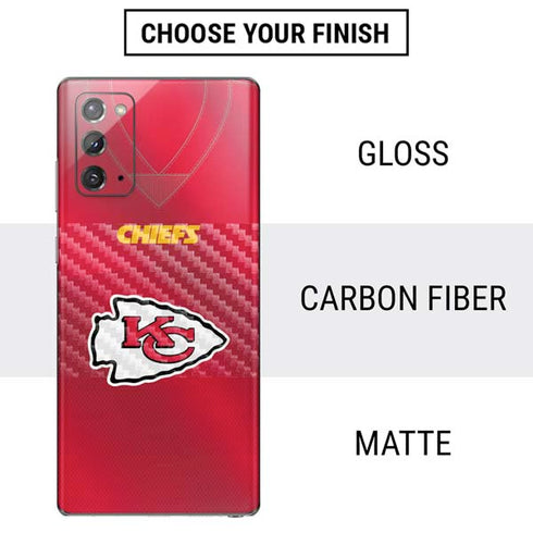 NFL Kansas City Chiefs Team Jersey Galaxy Note20 5G Skin