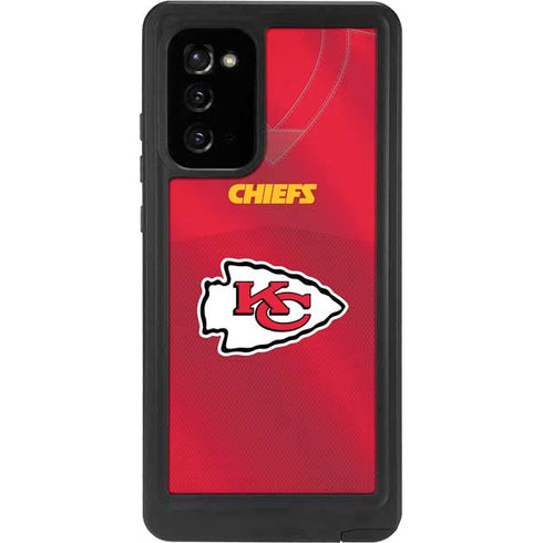 NFL Kansas City Chiefs Team Jersey Galaxy Note20 5G Waterproof Case