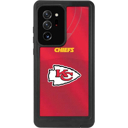 NFL Kansas City Chiefs Team Jersey Galaxy Note20 Ultra 5G Waterproof Case
