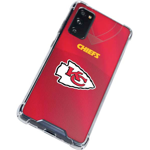 NFL Kansas City Chiefs Team Jersey Galaxy S20 FE Clear Case