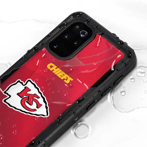 NFL Kansas City Chiefs Team Jersey Galaxy S20 Plus Waterproof Case