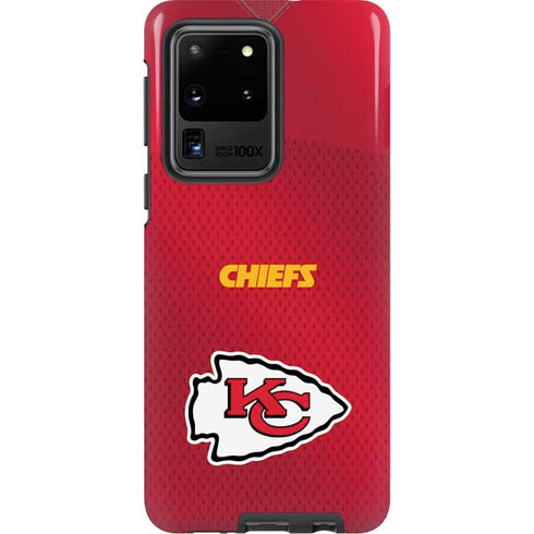 NFL Kansas City Chiefs Team Jersey Galaxy S20 Ultra 5G Pro Case