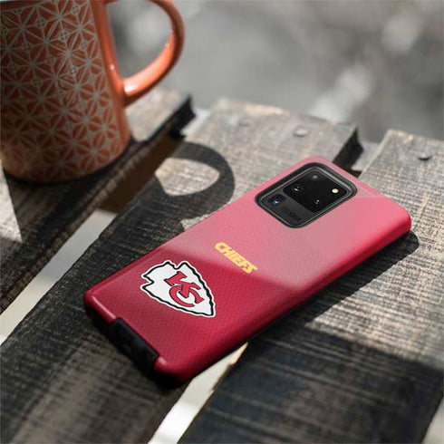 NFL Kansas City Chiefs Team Jersey Galaxy S20 Ultra 5G Pro Case