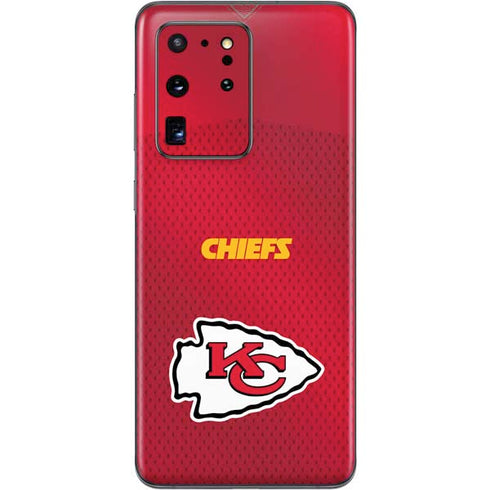 NFL Kansas City Chiefs Team Jersey Galaxy S20 Ultra 5G Skin