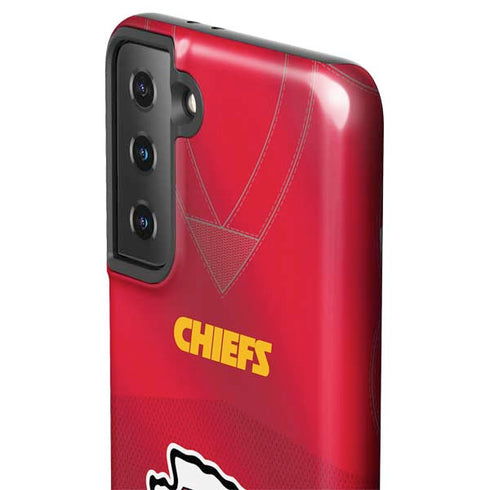 NFL Kansas City Chiefs Team Jersey Galaxy S21 FE Pro Case