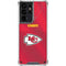 NFL Kansas City Chiefs Team Jersey Galaxy S21 Ultra 5G Clear Case