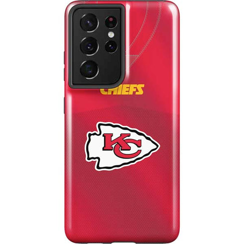 NFL Kansas City Chiefs Team Jersey Galaxy S21 Ultra 5G Pro Case