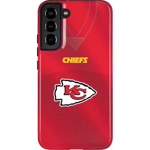NFL Kansas City Chiefs Team Jersey Galaxy S22 Plus Pro Case