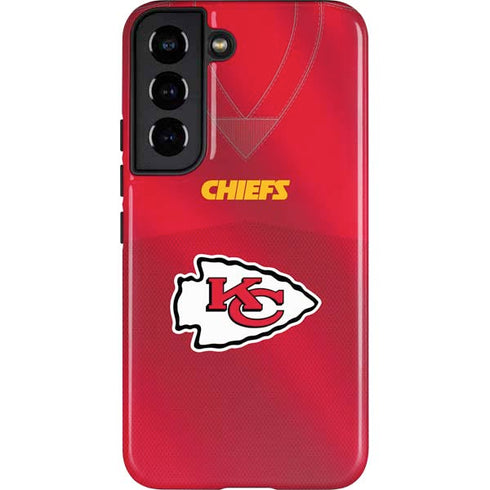 NFL Kansas City Chiefs Team Jersey Galaxy S22 Pro Case