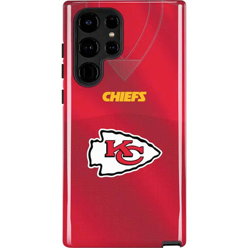 NFL Kansas City Chiefs Team Jersey Galaxy S22 Ultra Pro Case