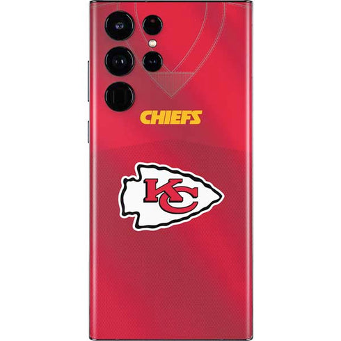NFL Kansas City Chiefs Team Jersey Galaxy S22 Ultra Skin
