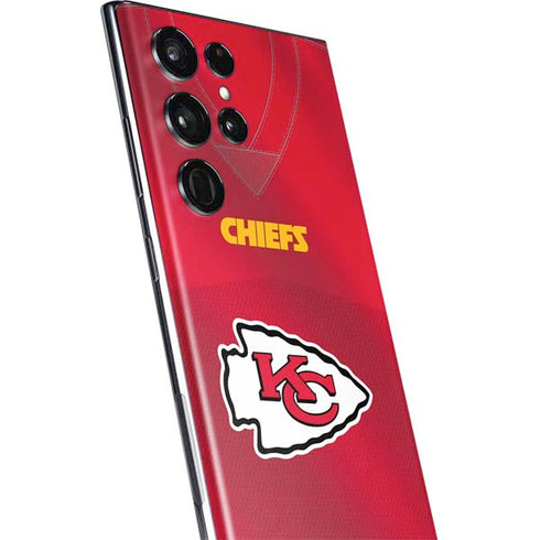 NFL Kansas City Chiefs Team Jersey Galaxy S22 Ultra Skin