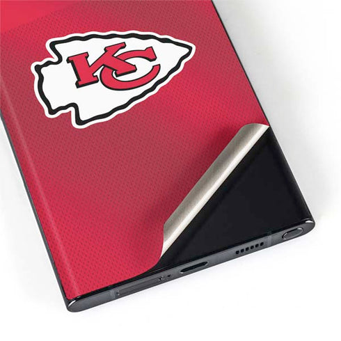 NFL Kansas City Chiefs Team Jersey Galaxy S22 Ultra Skin