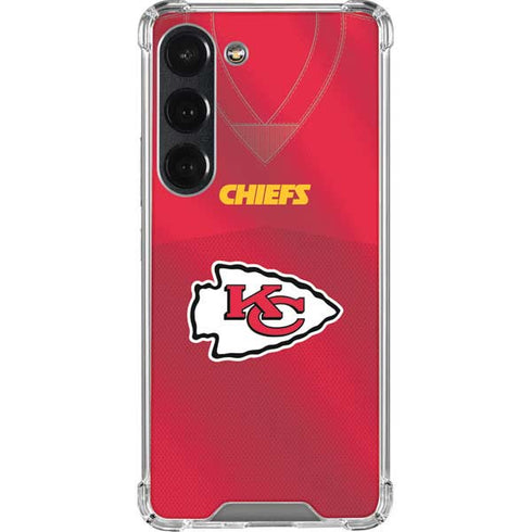 NFL Kansas City Chiefs Team Jersey Galaxy S23 Clear Case