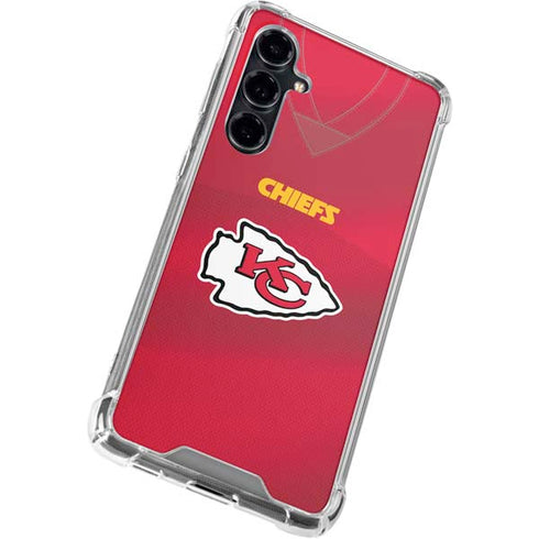 NFL Kansas City Chiefs Team Jersey Galaxy S23 FE Clear Case