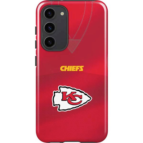 NFL Kansas City Chiefs Team Jersey Galaxy S23 Plus Pro Case