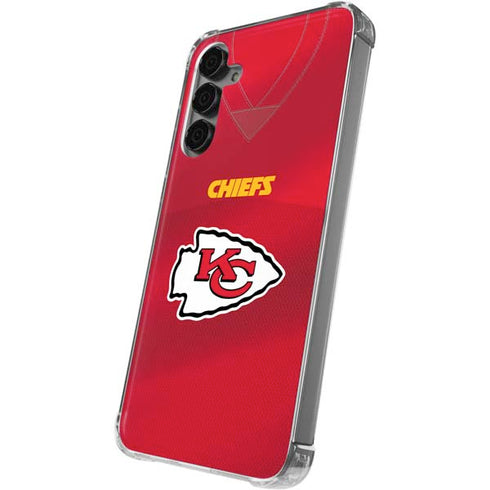 NFL Kansas City Chiefs Team Jersey Galaxy S24 Plus Clear Case