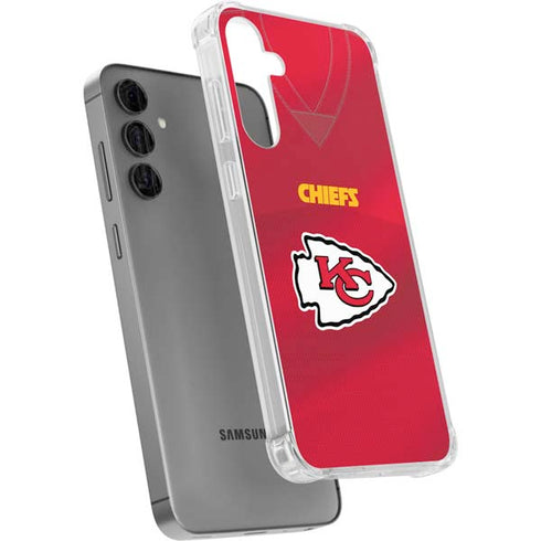 NFL Kansas City Chiefs Team Jersey Galaxy S24 Plus Clear Case