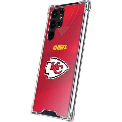NFL Kansas City Chiefs Team Jersey Galaxy S24 Ultra Clear Case