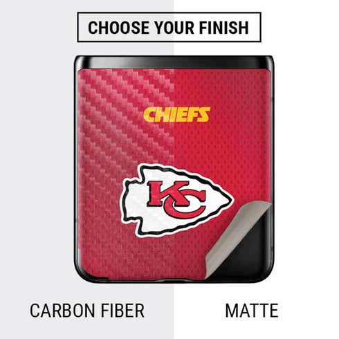 NFL Kansas City Chiefs Team Jersey Galaxy Z Flip Skin