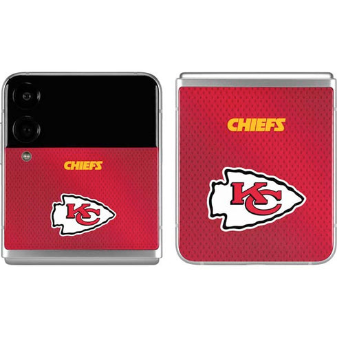 NFL Kansas City Chiefs Team Jersey Galaxy Z Flip4 5G Skin