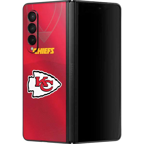 NFL Kansas City Chiefs Team Jersey Galaxy Z Fold3 5G Skin