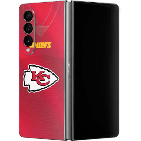 NFL Kansas City Chiefs Team Jersey Galaxy Z Fold4 5G Skin