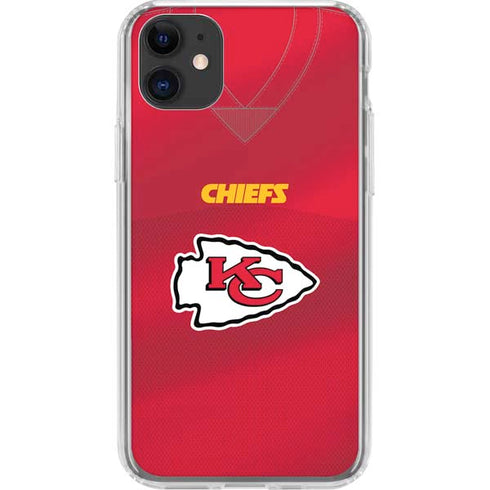 NFL Kansas City Chiefs Team Jersey iPhone 11 Clear Case