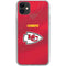 NFL Kansas City Chiefs Team Jersey iPhone 11 Clear Case