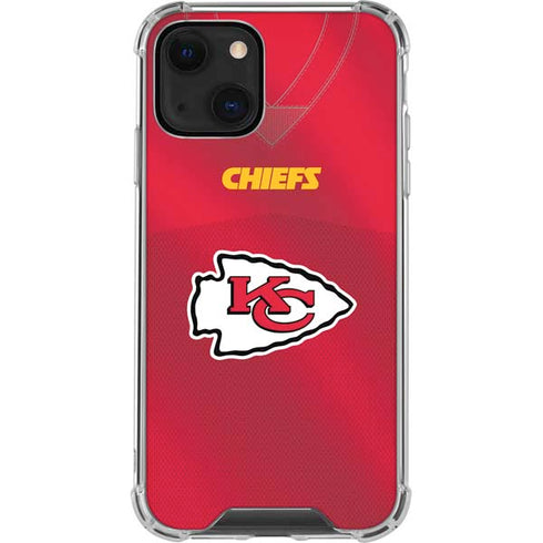 NFL Kansas City Chiefs Team Jersey iPhone 14 Clear Case